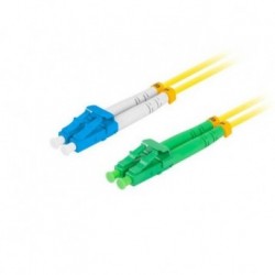 Patchcord światłowodowy Lanberg SM LC/APC-LC/UPC DUPLEX 3.0mm LSZH G657A1 2m żółty
