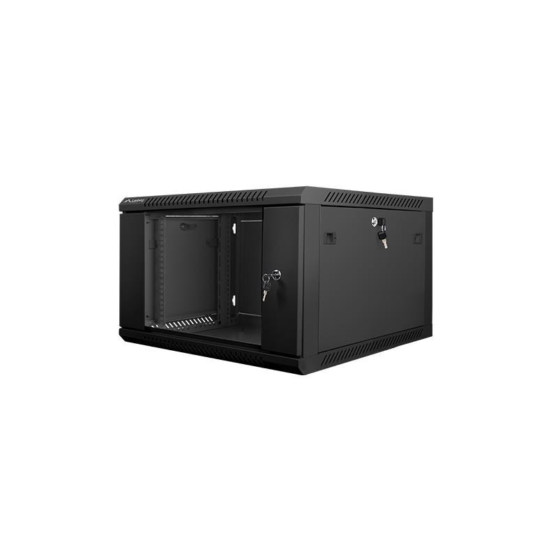 Szafa instalacyjna Rack wisząca 19" 6U 600x600 czarna Lanberg (flat pack)