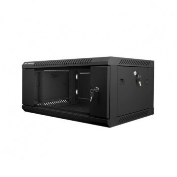 Szafa instalacyjna Rack wisząca 19" 4U 600x450 czarna Lanberg (flat pack)