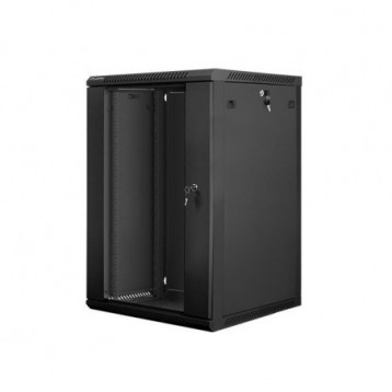 Szafa instalacyjna Rack wisząca 19" 18U 600x600 czarna Lanberg (flat pack) Szafa instalacyjna Rack wisząca 19" 18U 600x600 czarna Lanberg (flat pack)