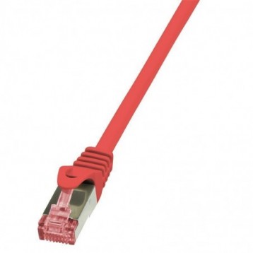 Patchcord LogiLink CQ2014S CAT.6 S/FTP 0,25m, czerwony Patchcord LogiLink CQ2014S CAT.6 S/FTP 0,25m, czerwony