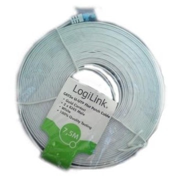 Patchcord LogiLink CP0139 CAT5e U-UTP, 10m, płaski Patchcord LogiLink CP0139 CAT5e U-UTP, 10m, płaski