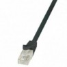 Patchcord LogiLink CP2043U CAT.6 U/UTP 1,5m, czarny
