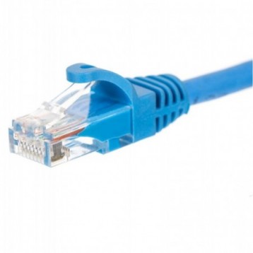 Patchcord RJ45, Netrack osłonka zalewana, kat. 6 UTP, 1m niebieski Patchcord RJ45, Netrack osłonka zalewana, kat. 6 UTP, 1m niebieski