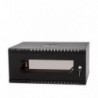 Szafa wisząca Rack 19" Netrack, ECO-Line, 4U/450mm, czarna, drzwi przeszklone