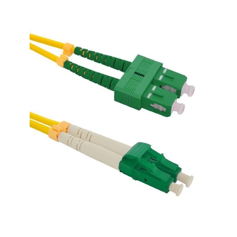 Patchcord Światłowodowy Qoltec SC/APC-LC/APC SM 9/125 G652D 1m