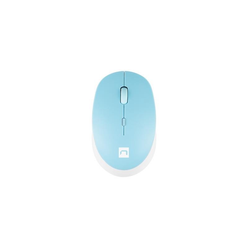 Mysz bezprzewodowa Natec Harrier 2 bluetooth 5.1 1600 DPI biało-niebieska