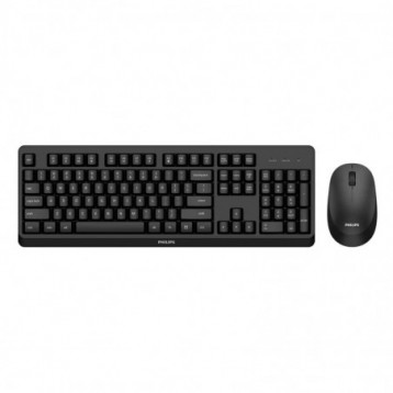 Zestaw bezprzewodowy klawiatura i mysz PHILIPS SPT6307BL/00 czarny Zestaw bezprzewodowy klawiatura i mysz PHILIPS SPT6307BL/00 czarny