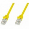 PatchCord Techly Cat.5e UTP CCA 10m żółty