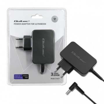 Zasilacz sieciowy Qoltec do ultrabooka HP 45W | 19.5V | 2.31A | 4.5*3.0+pin Zasilacz sieciowy Qoltec do ultrabooka HP 45W | 19.5V | 2.31A | 4.5*3.0+pin