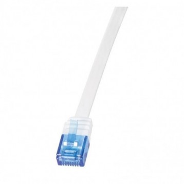 Patchcord LogiLink CF2021U CAT.6 U/UTP 0,50m, płaski, biały Patchcord LogiLink CF2021U CAT.6 U/UTP 0,50m, płaski, biały
