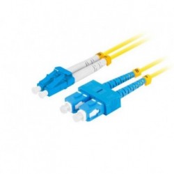 Patchcord światłowodowy Lanberg SM SC/UPC-LC/UPC DUPLEX 3.0MM LSZH G657A1 3m żółty