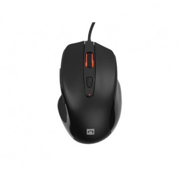 Mysz przewodowa Natec PIGEON 2 optyczna 4000dpi USB programowalna czarna Mysz przewodowa Natec PIGEON 2 optyczna 4000dpi USB programowalna czarna