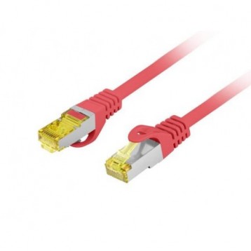 Patchcord Lanberg S/FTP kat.6A 5m LSZH CU fluke passed czerwony