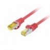 Patchcord Lanberg S/FTP kat.6A 5m LSZH CU fluke passed czerwony