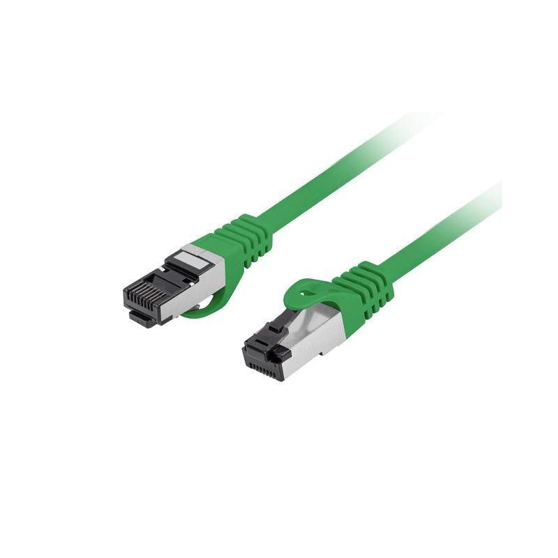 Patchcord Lanberg S/FTP kat.8.1 0,25m LSZH CU fluke passed zielony