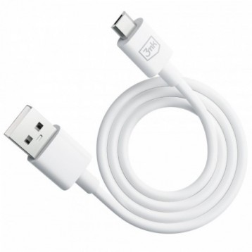 Kabel USB A do Micro - 3mk Hyper Cable A to Micro 1.2m 5V 2,4A Biały Kabel USB A do Micro - 3mk Hyper Cable A to Micro 1.2m 5V 2,4A Biały