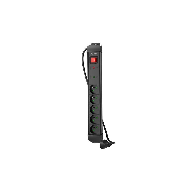 Listwa zasilająca Lanberg SP1 1.5m 5x 230V PL czarna