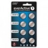 Zestaw baterii litowych everActive 8 sztuk: 4 x CR2032, 2 x CR2025, 2 x CR2016